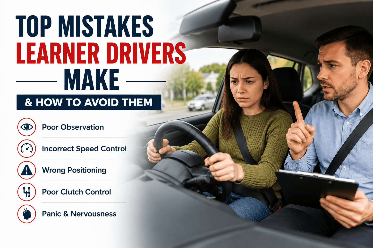Top Mistakes Learner Drivers Make
